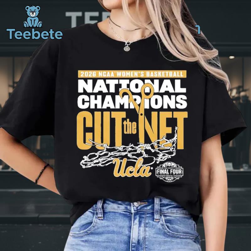 UCLA Bruins 2026 NCAA Women’s Basketball National Champions Cut Net T-Shirt