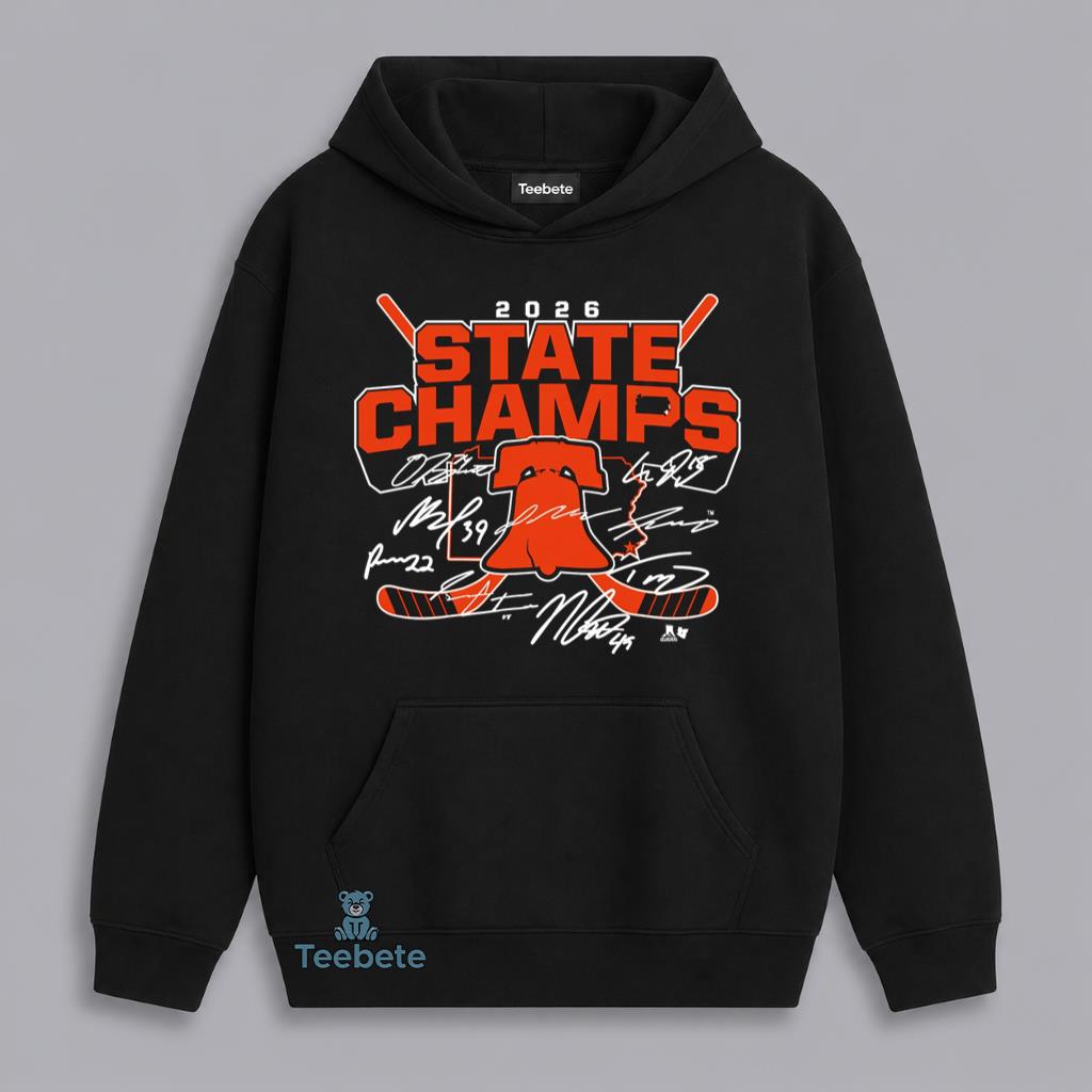 2026 Hockey State Champions Autograph Fan Hoodie 2026 Hockey State Champions Autograph Fan Hoodie