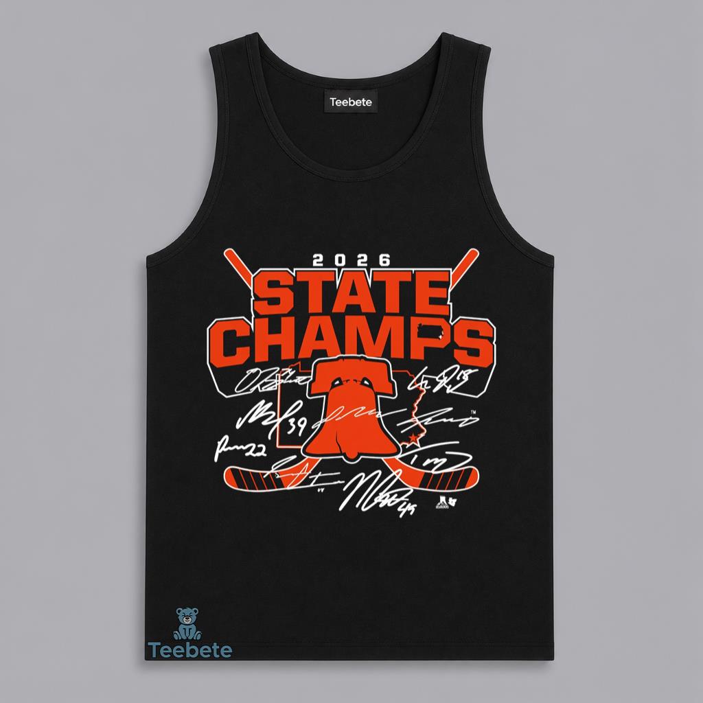 2026 Hockey State Champions Autograph Fan Tanktop 2026 Hockey State Champions Autograph Fan Tanktop