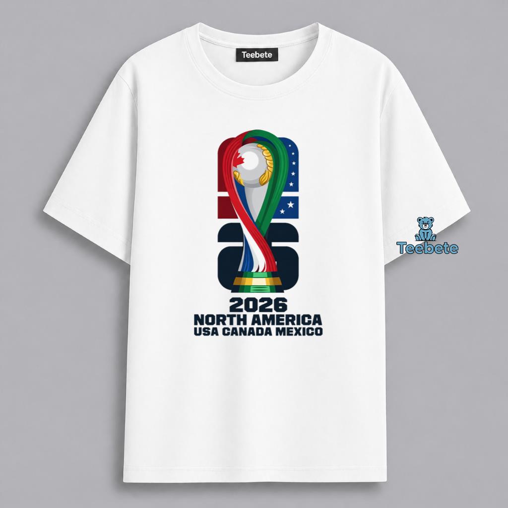 2026 World Cup Soccer North America USA Canada Mexico Fan Shirt