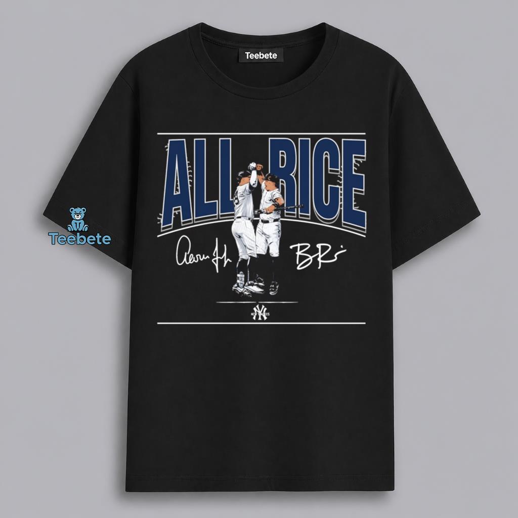 All Rice Aaron Judge Ben Rice Yankees Duo Home Run Shirt