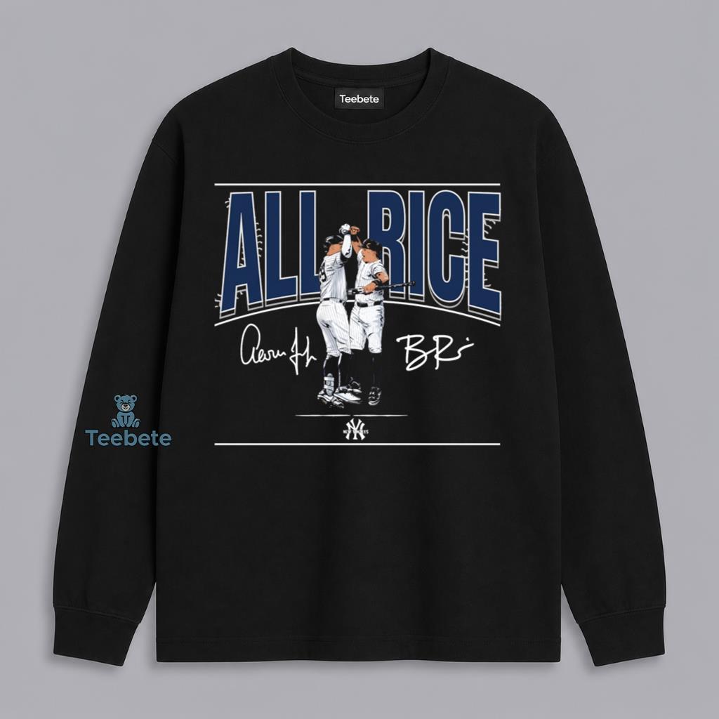 All Rice Aaron Judge Ben Rice Yankees Duo Home Run Long Sleeve All Rice Aaron Judge Ben Rice Yankees Duo Home Run Long Sleeve