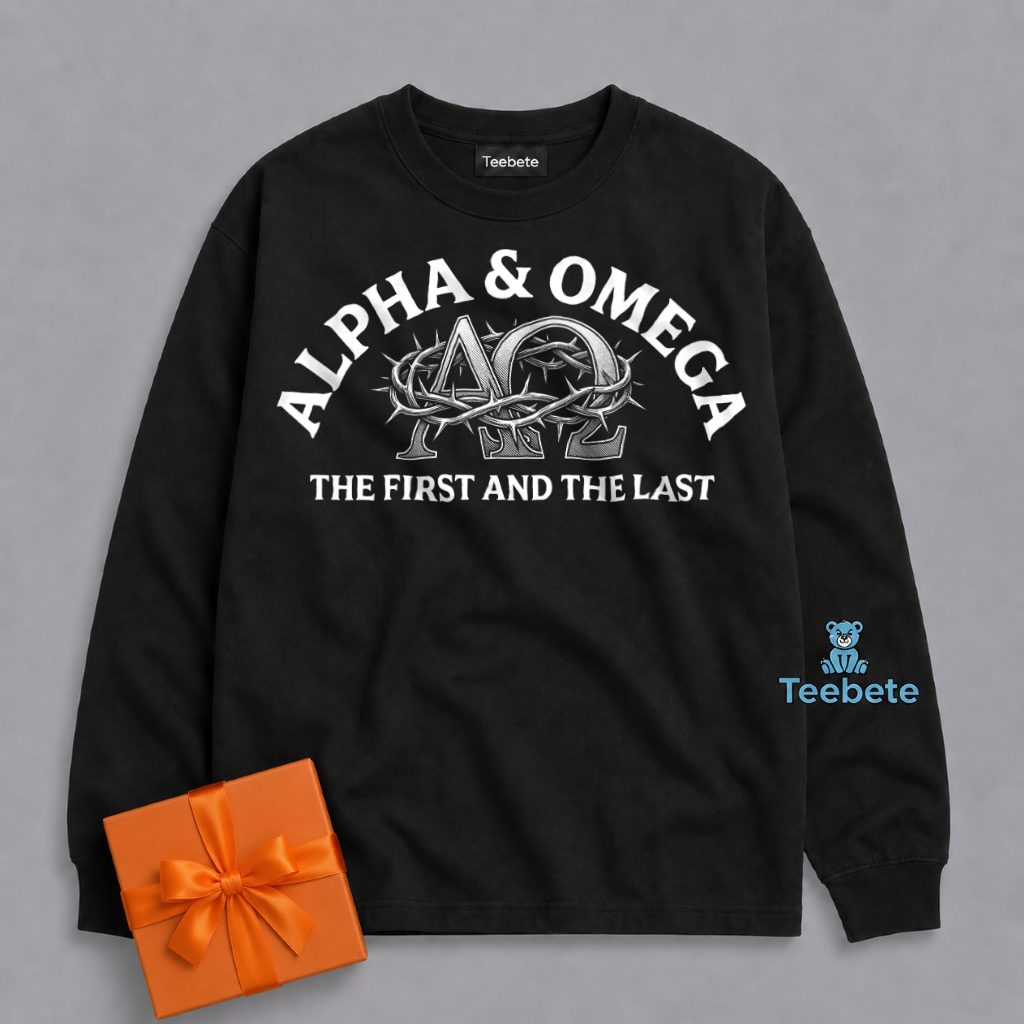 Alpha Omega Faith Milestone Vintage Style Long Sleeve Alpha Omega Faith Milestone Vintage Style Long Sleeve