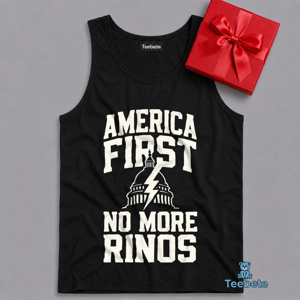 America First Fight Rhino Conservative Politics Tanktop America First Fight Rhino Conservative Politics Tanktop