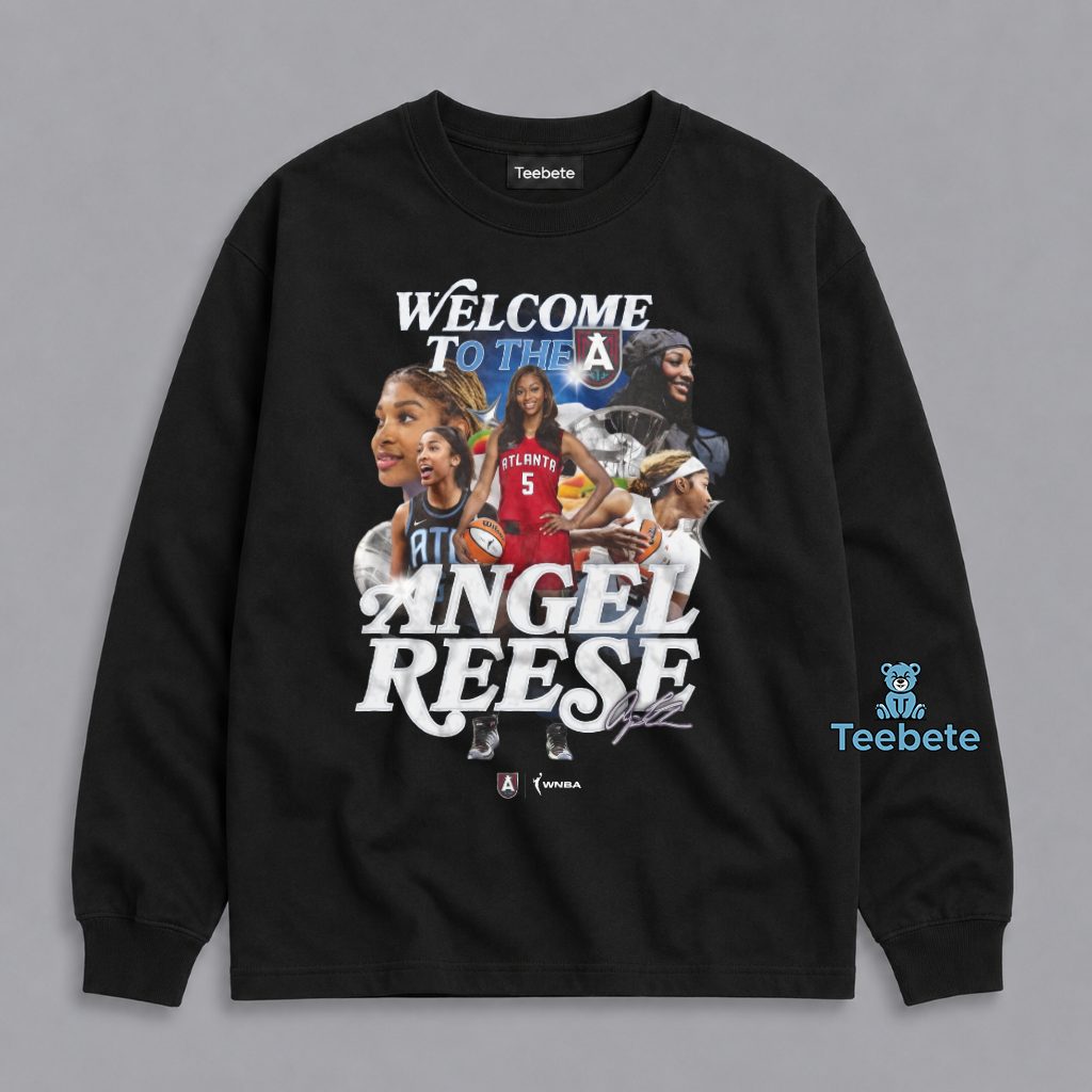 Angel Reese Welcome To Atlanta Dream WNBA Number 5 Fan Long Sleeve Angel Reese Welcome To Atlanta Dream WNBA Number 5 Fan Long Sleeve
