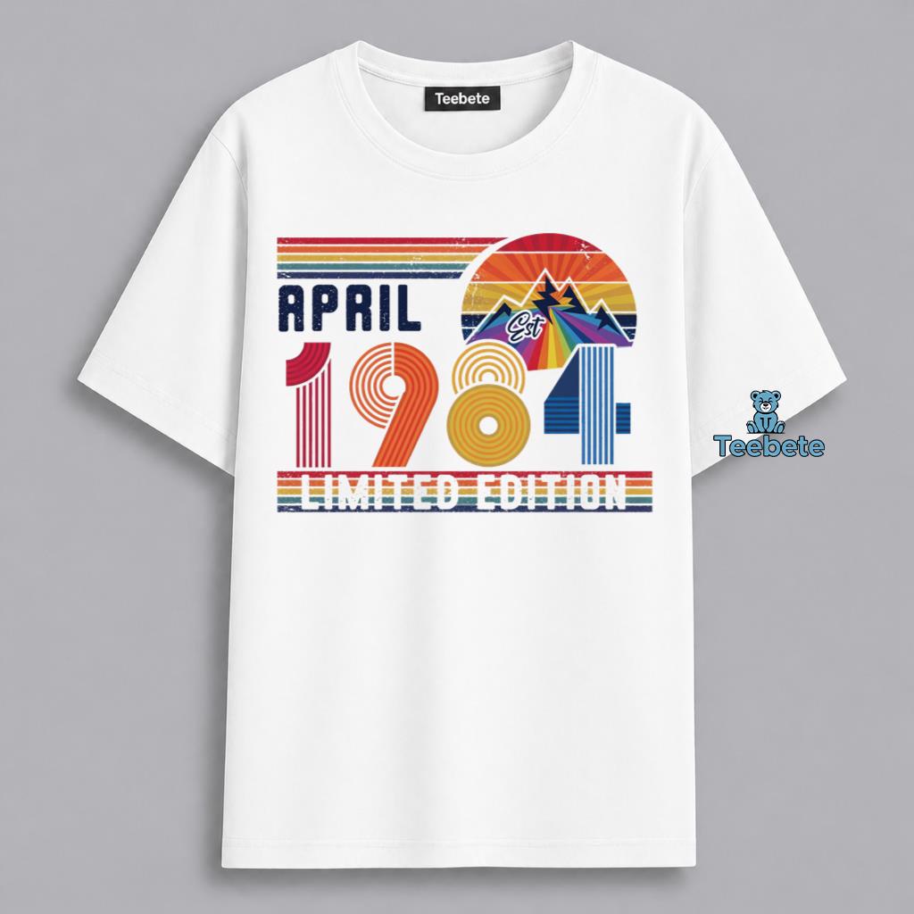 April 1984 Vintage 41st Birthday Celebration Shirt