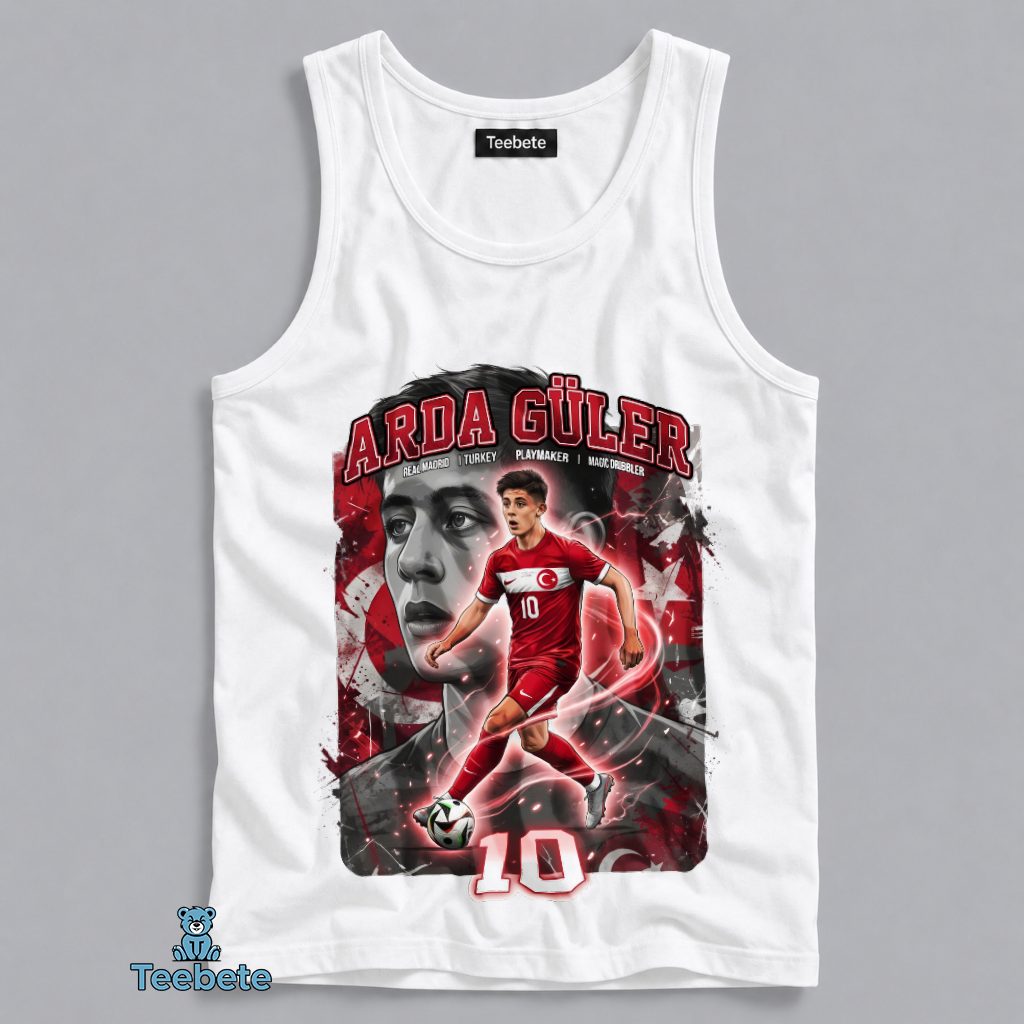 Arda Guler Turkey No 10 FIFA World Cup 2026 Tanktop Arda Guler Turkey No 10 FIFA World Cup 2026 Tanktop