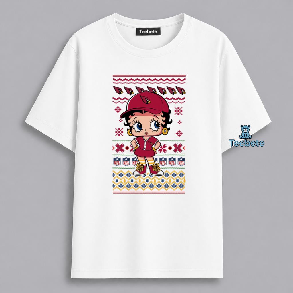 Arizona Cardinals Betty Boop Christmas Fan Shirt