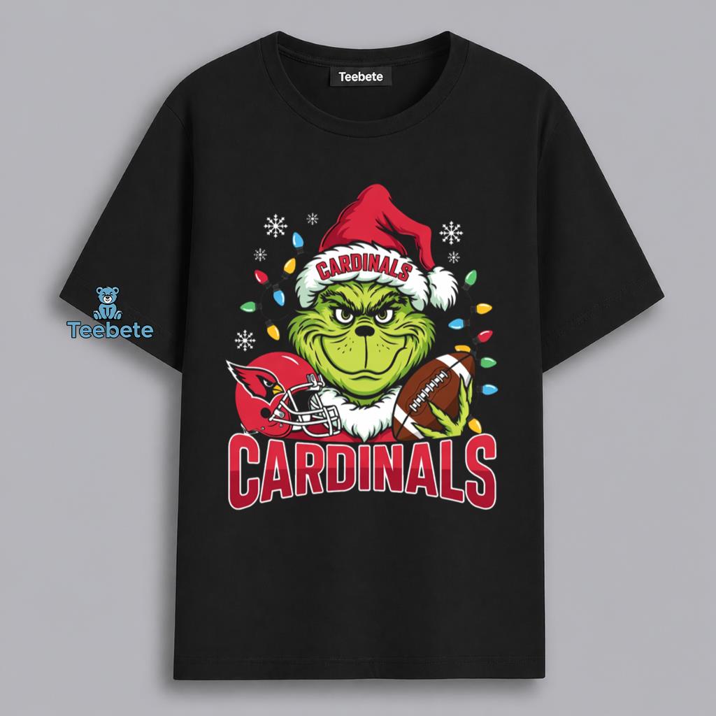 Arizona Cardinals Grinch Holiday Hallothanksmas Fan Shirt