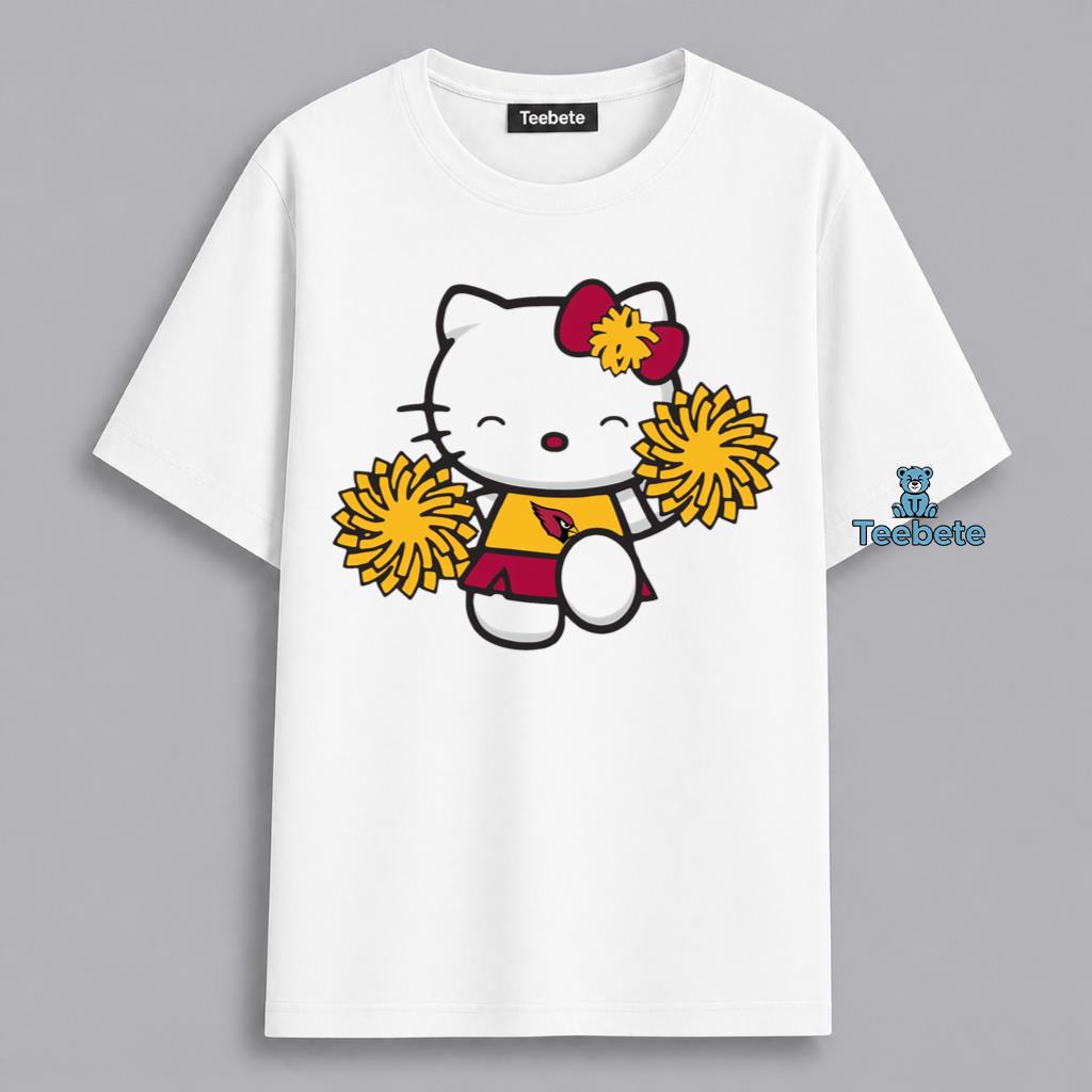 Arizona Cardinals Hello Kitty Cheerleader Fan Shirt