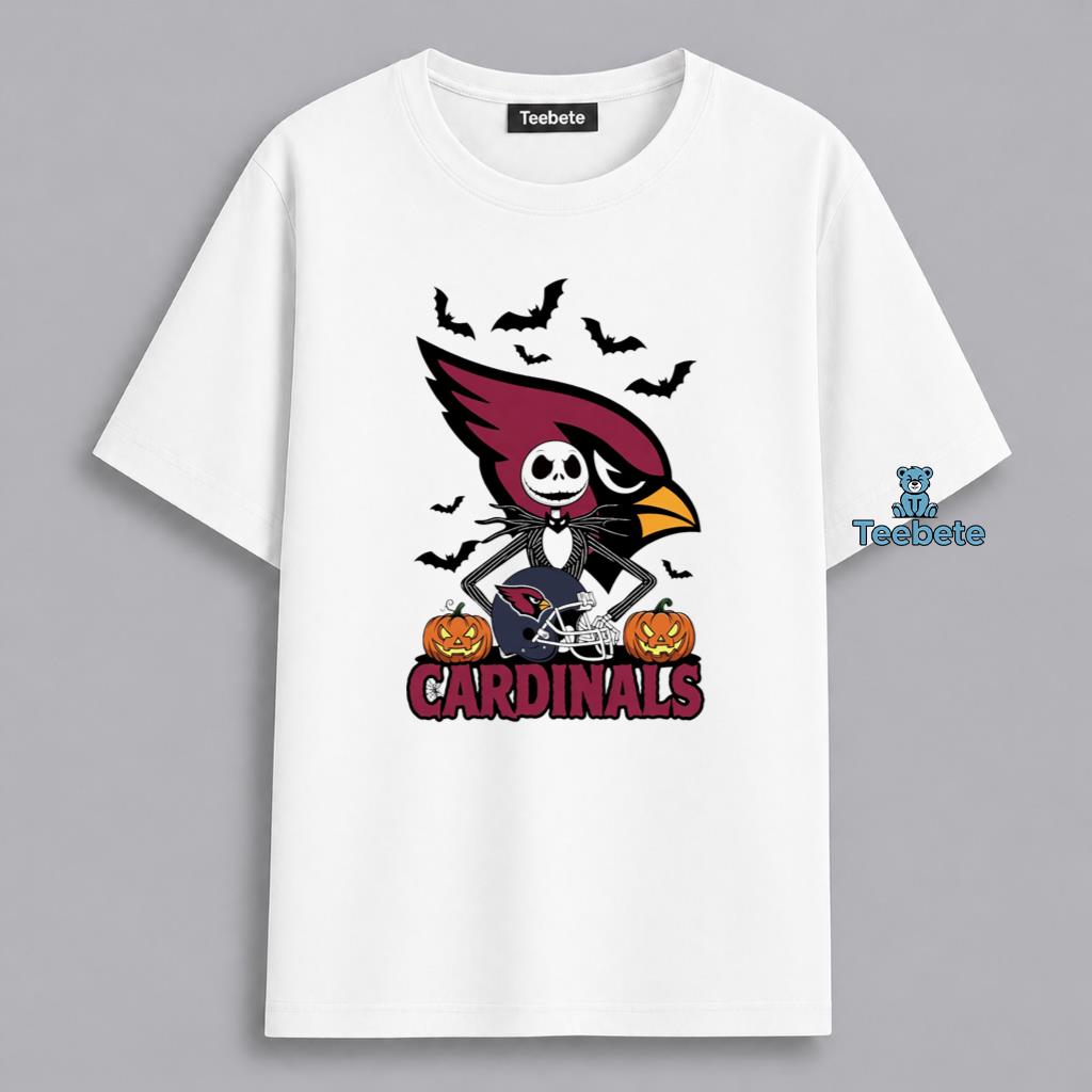 Arizona Cardinals Jack Skellington Halloween Fan Shirt