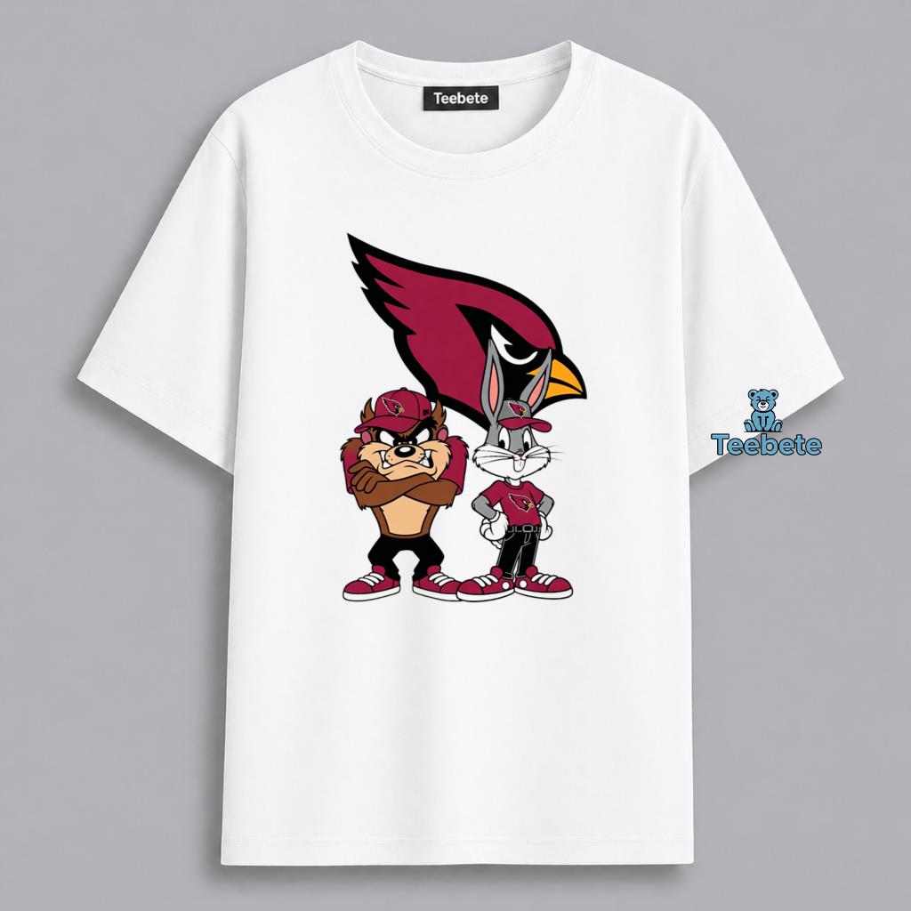 Arizona Cardinals Looney Tunes Bugs Bunny Taz Fan Shirt
