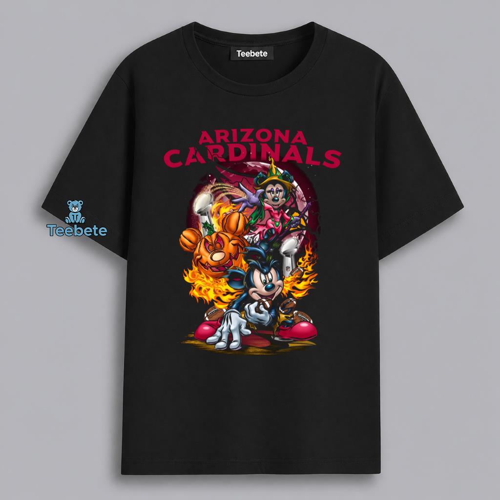 Arizona Cardinals Mickey Minnie Halloween Fan Shirt