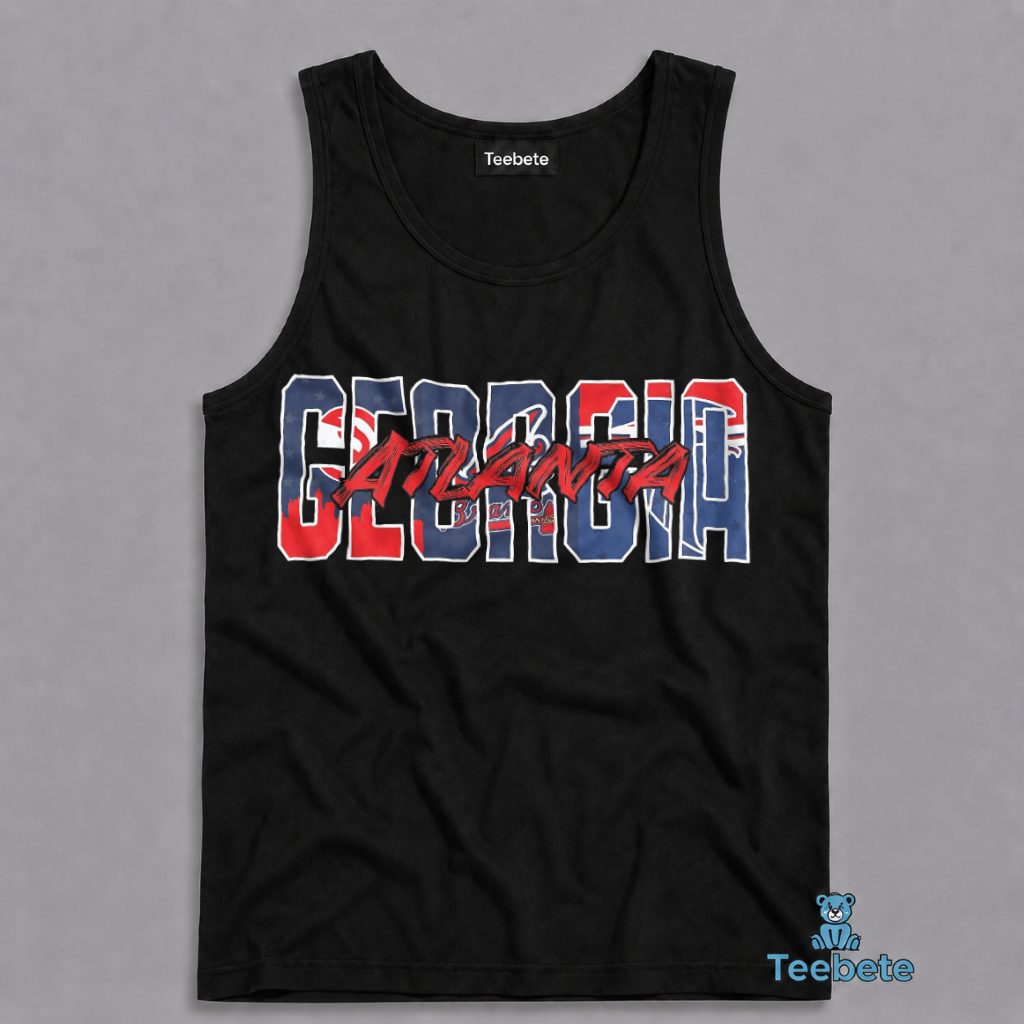 Atlanta Basketball Georgia State Pride Tanktop Atlanta Basketball Georgia State Pride Tanktop