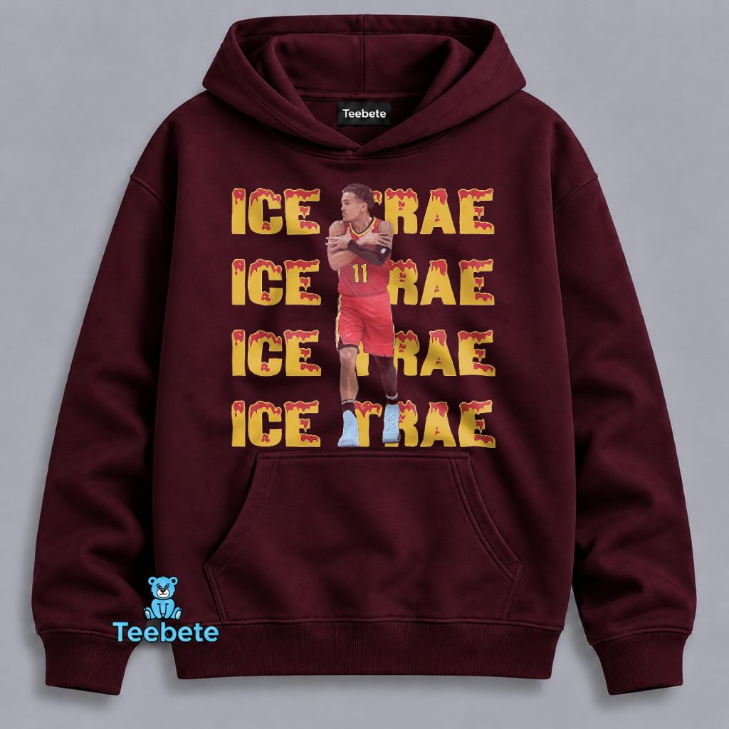 Atlanta Basketball Ice Trae Young Hoodie Atlanta Basketball Ice Trae Young Hoodie