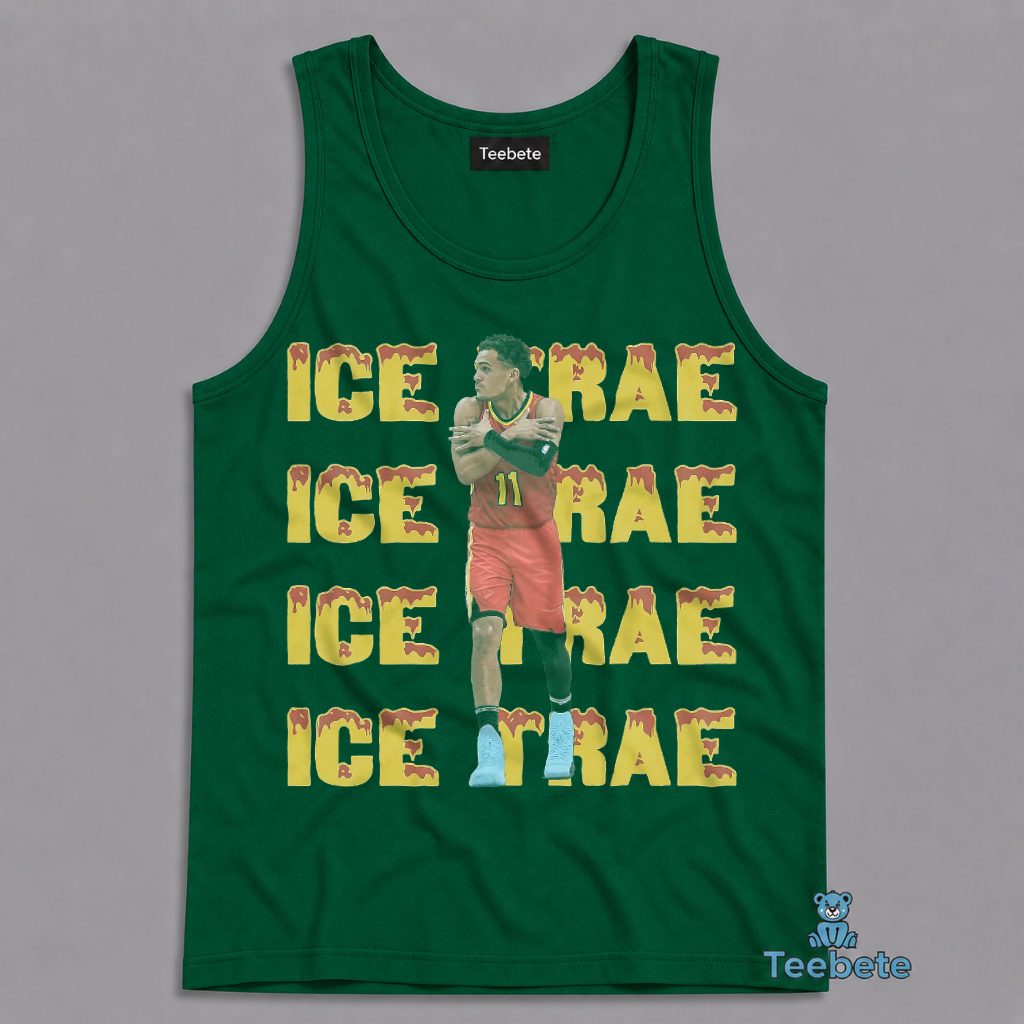 Atlanta Basketball Ice Trae Young Tanktop Atlanta Basketball Ice Trae Young Tanktop