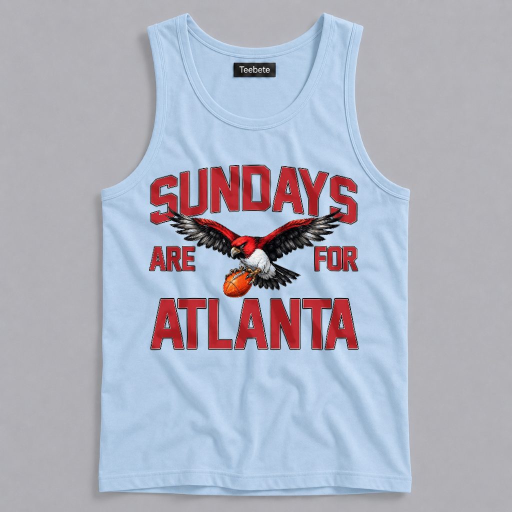 Atlanta Basketball Sunday Game Day Tanktop Atlanta Basketball Sunday Game Day Tanktop
