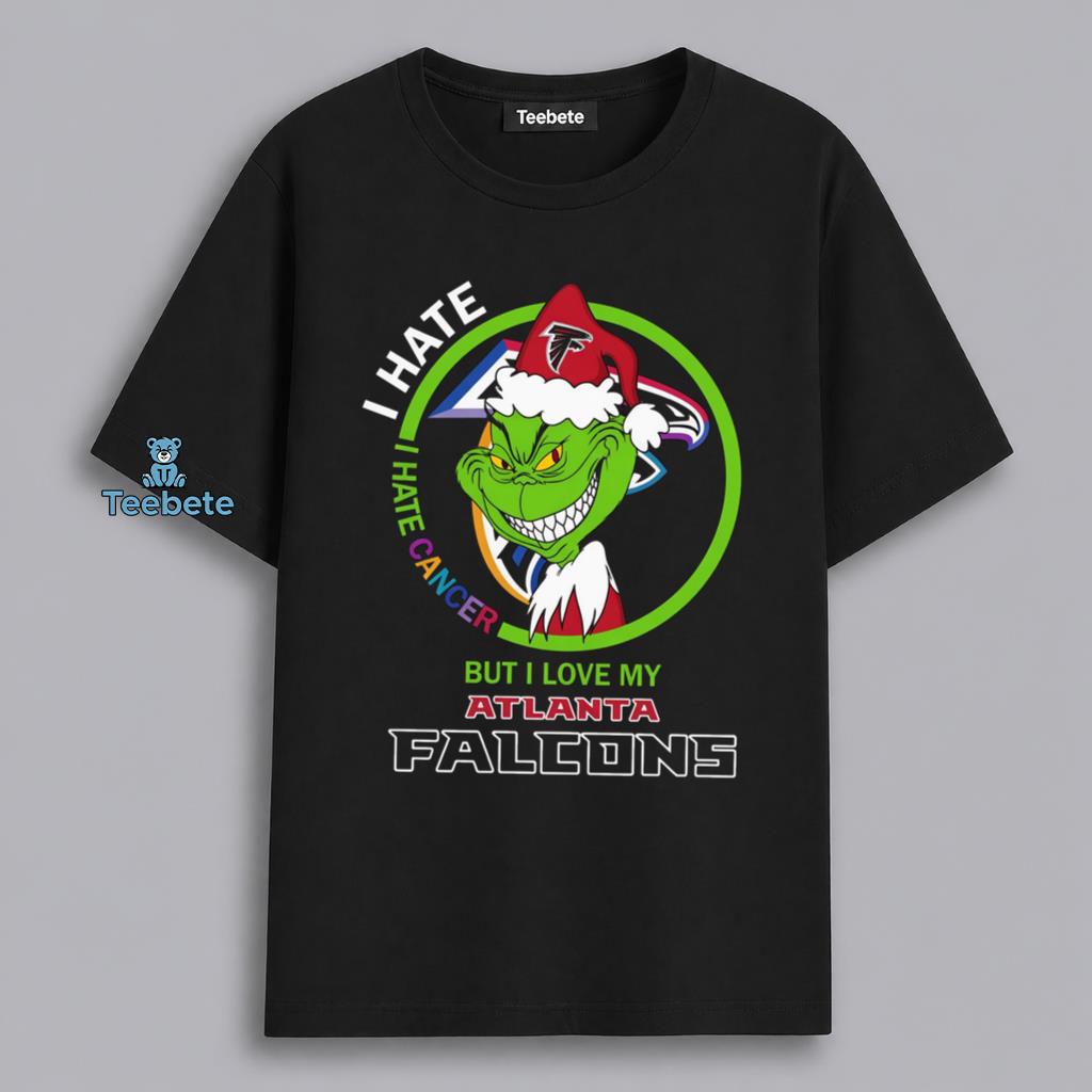 Atlanta Falcons Grinch I Hate Cancer Fan Shirt