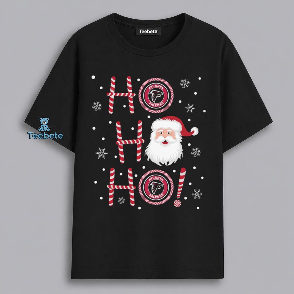 Atlanta Falcons Ho Ho Ho Santa Christmas Shirt