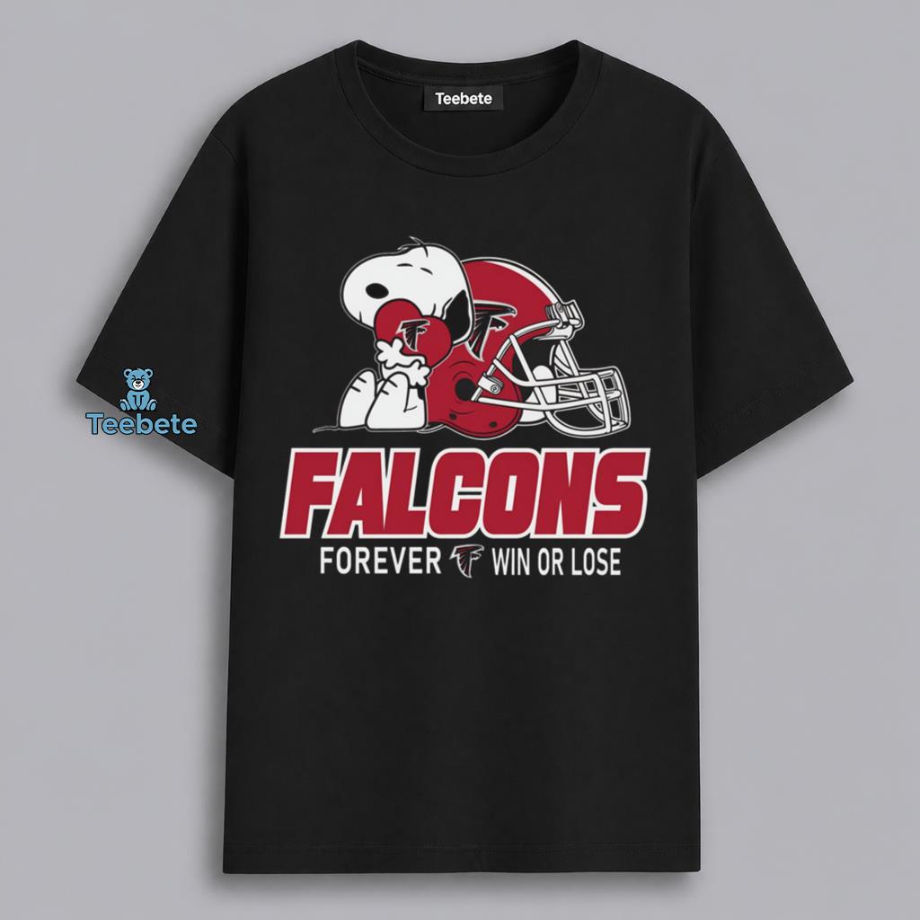 Atlanta Falcons Snoopy Win Or Lose Fan Shirt