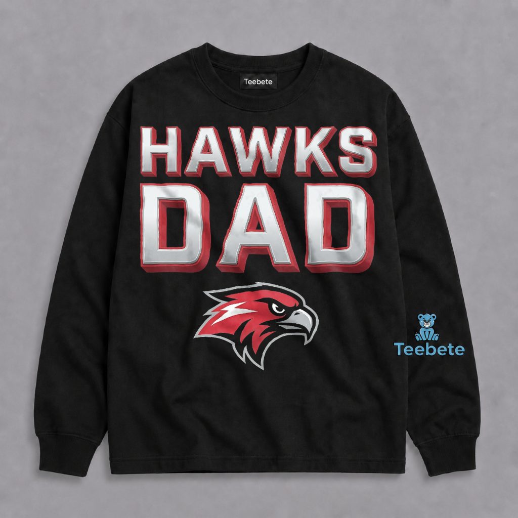 Atlanta Hawks Basketball Dad Long Sleeve Atlanta Hawks Basketball Dad Long Sleeve