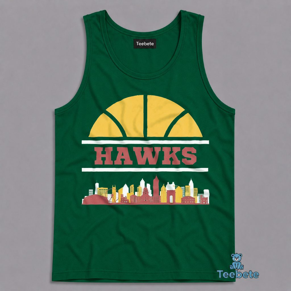 Atlanta Hawks City Skyline Tanktop Atlanta Hawks City Skyline Tanktop
