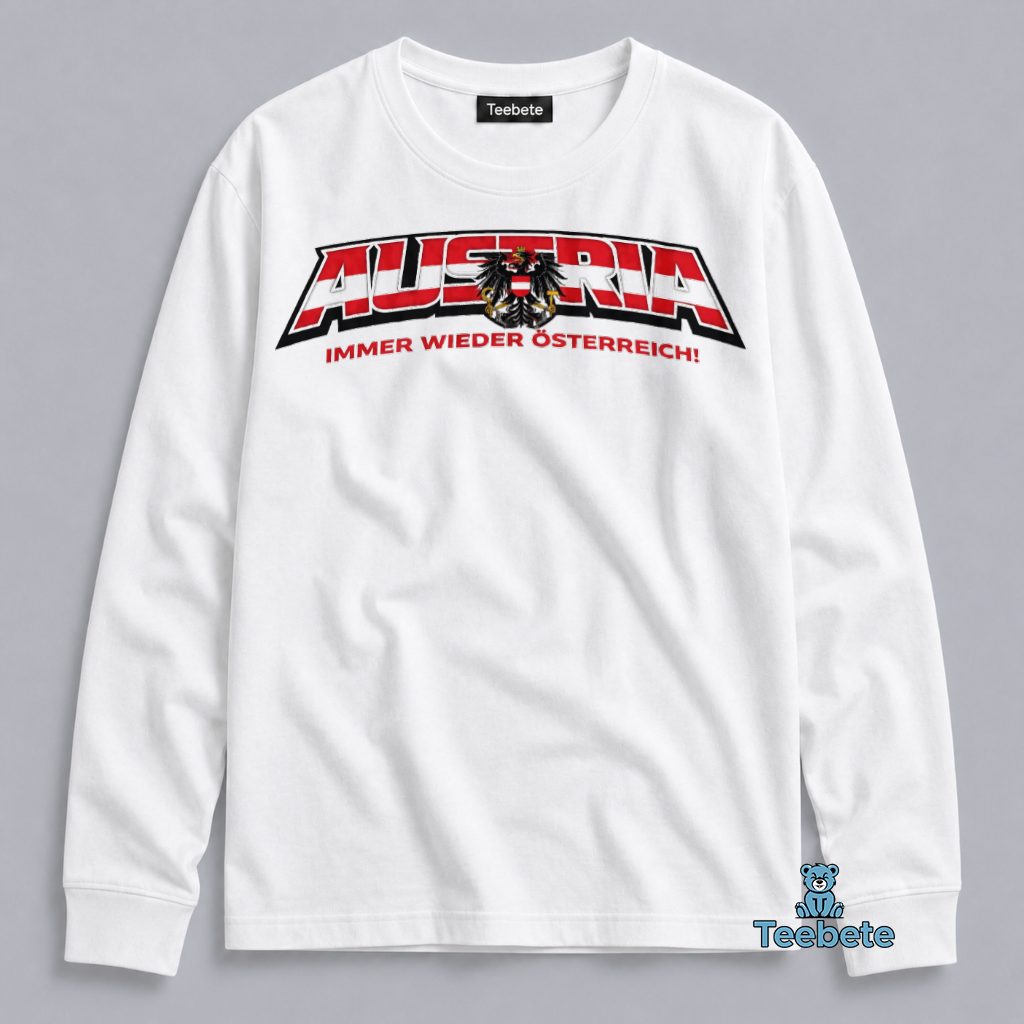 Austria Immer Wieder Osterreich FIFA World Cup 2026 Long Sleeve Austria Immer Wieder Osterreich FIFA World Cup 2026 Long Sleeve