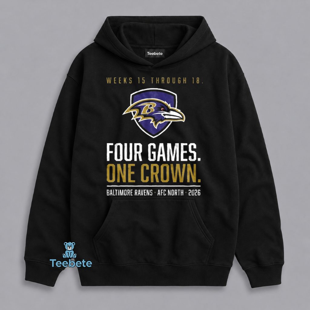 Baltimore Ravens AFC North Gauntlet 2026 Season Finale NFL Fan Hoodie Baltimore Ravens AFC North Gauntlet 2026 Season Finale NFL Fan Hoodie
