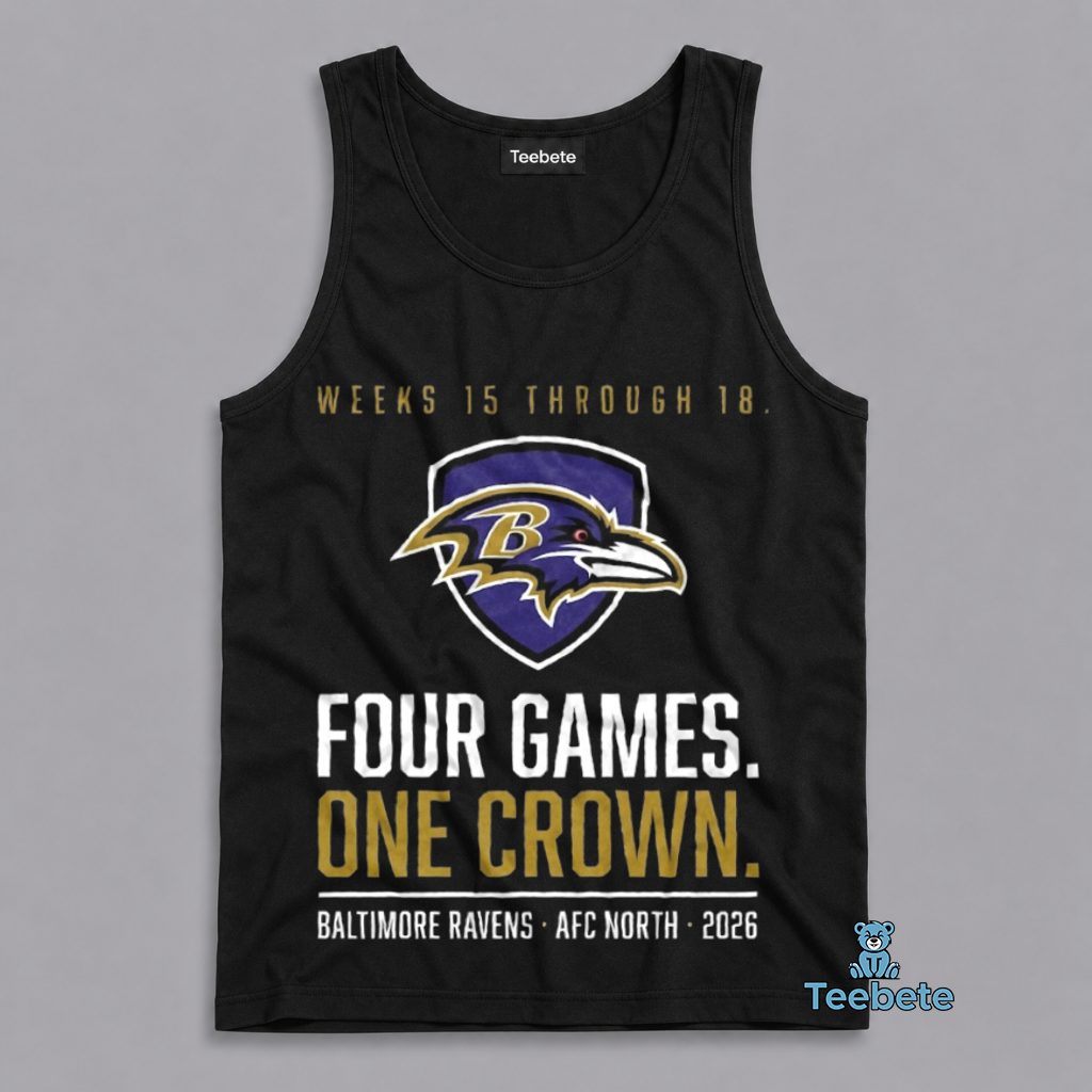 Baltimore Ravens AFC North Gauntlet 2026 Season Finale NFL Fan Tanktop Baltimore Ravens AFC North Gauntlet 2026 Season Finale NFL Fan Tanktop