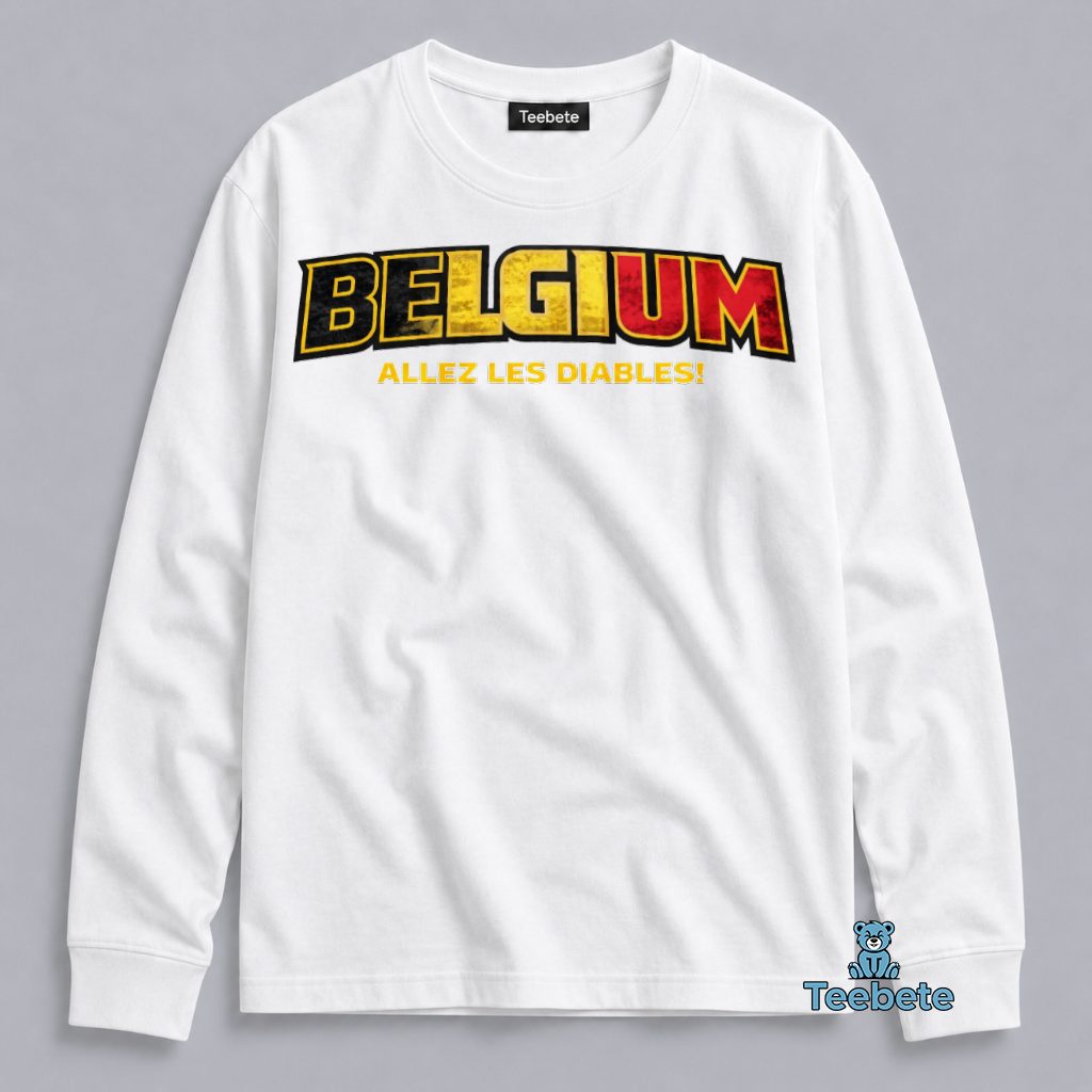 Belgium Allez Les Diables FIFA World Cup 2026 Long Sleeve Belgium Allez Les Diables FIFA World Cup 2026 Long Sleeve