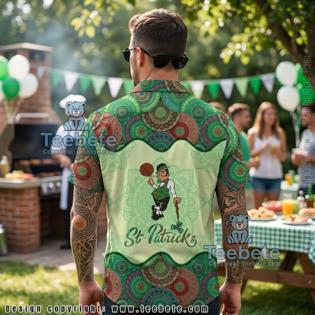 Boston Celtics Saint Patricks Mandala Hawaiian Shirt Version 2 Boston Celtics Saint Patricks Mandala Hawaiian Shirt Version 2