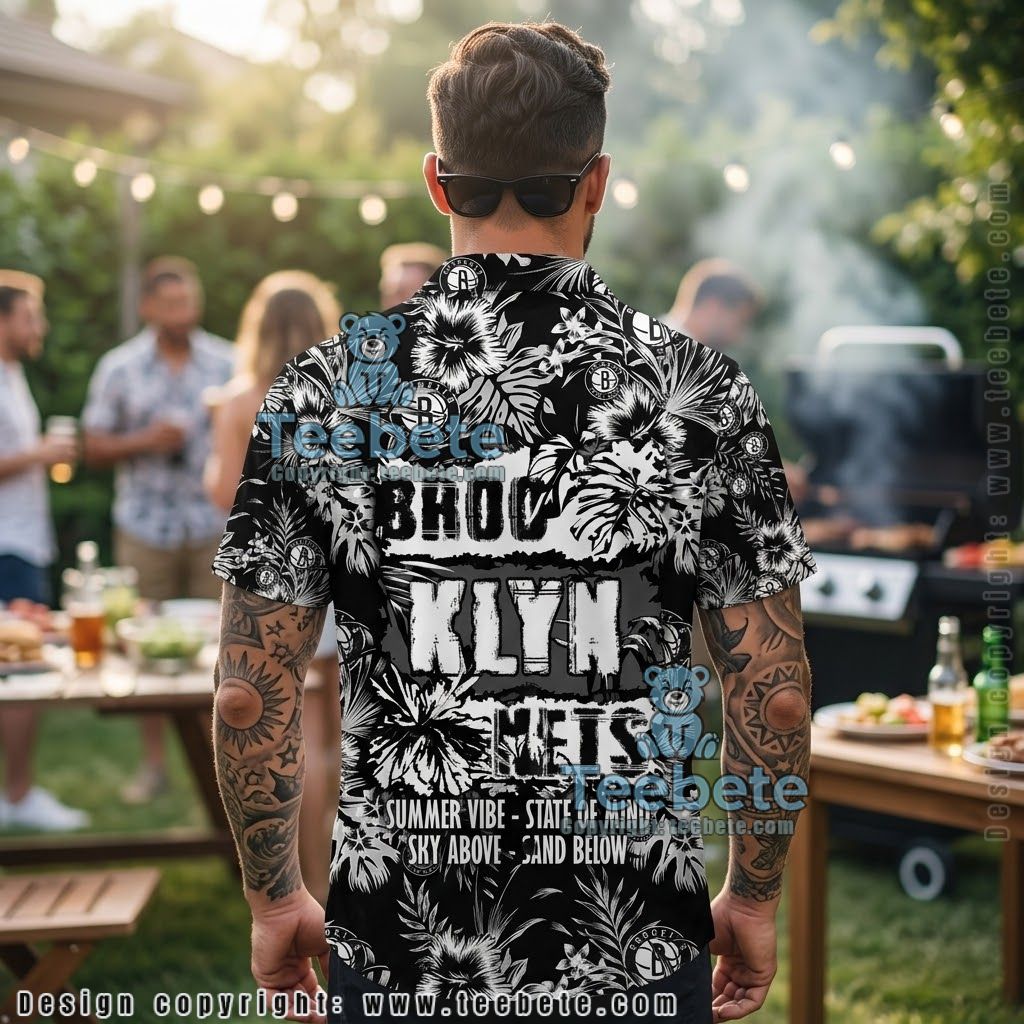 Brooklyn Nets Jungle Summer Tropical Shirt Version 2 Brooklyn Nets Jungle Summer Tropical Shirt Version 2