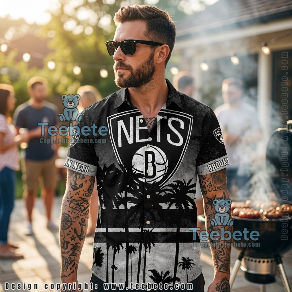 Brooklyn Nets Jungle Summer Tropical Shirt Brooklyn Nets Jungle Summer Tropical Shirt