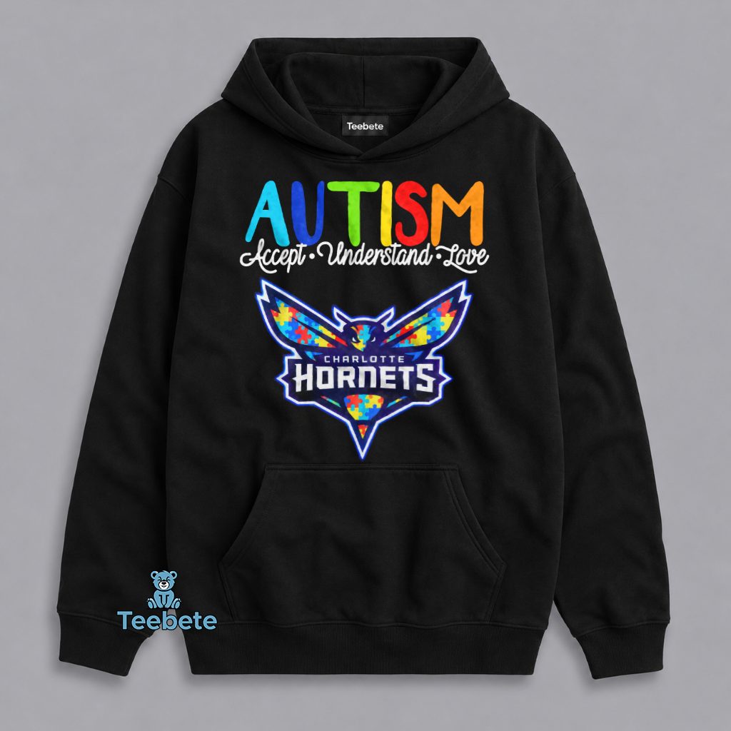 Charlotte Hornets Autism Awareness Month Support Hoodie Charlotte Hornets Autism Awareness Month Support Hoodie