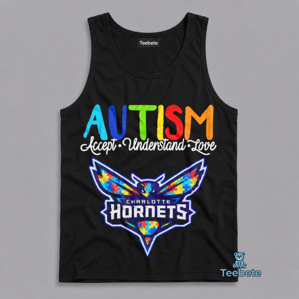 Charlotte Hornets Autism Awareness Month Support Tanktop Charlotte Hornets Autism Awareness Month Support Tanktop
