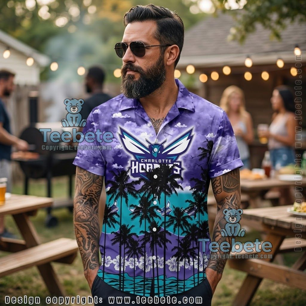 Charlotte Hornets Dual Color Hawaiian Shirt