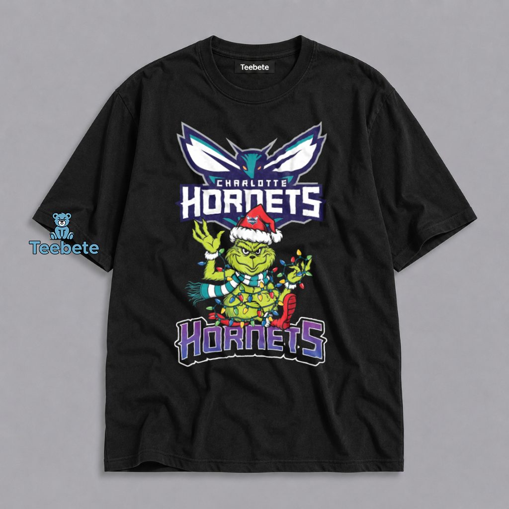 Charlotte Hornets Grinch Holiday Christmas Shirt