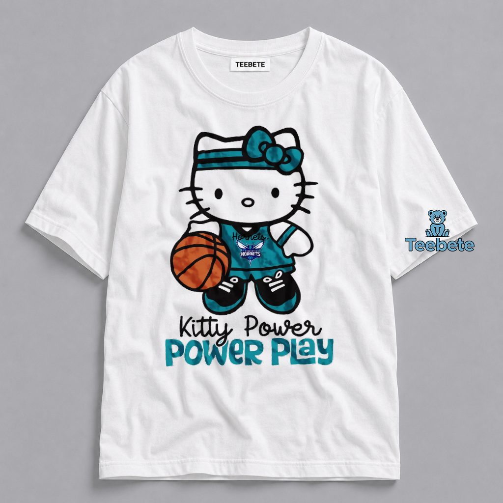 Charlotte Hornets Hello Kitty Power Play Fan Shirt