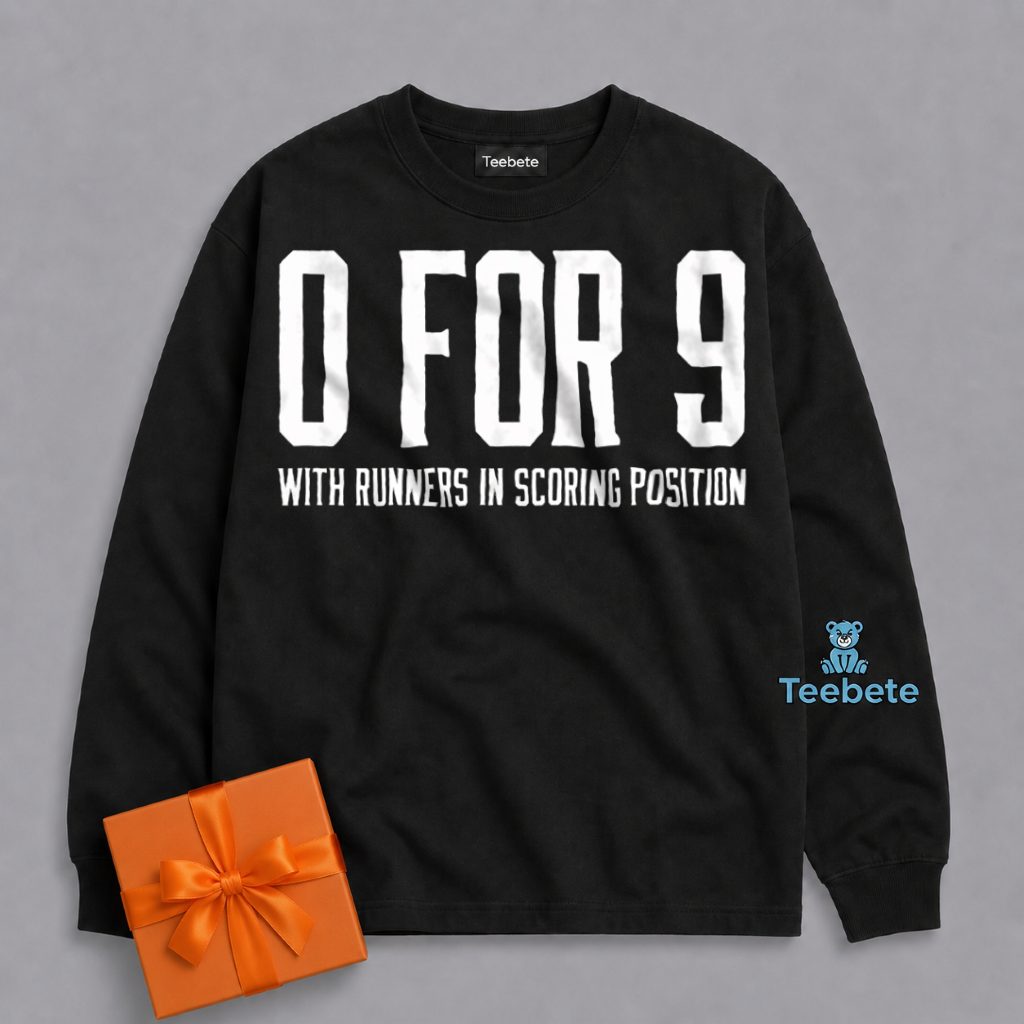 Chicago Baseball Zero For Nine RISP Suffering Fan Long Sleeve Chicago Baseball Zero For Nine RISP Suffering Fan Long Sleeve