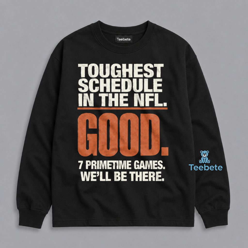 Chicago Bears Toughest Schedule 2026 NFL Survivor Primetime Fan Long Sleeve Chicago Bears Toughest Schedule 2026 NFL Survivor Primetime Fan Long Sleeve