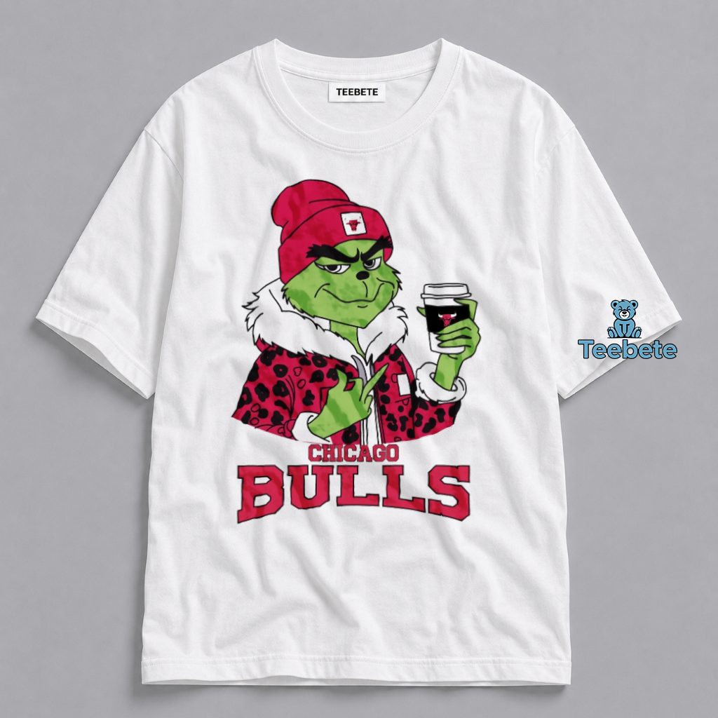 Chicago Bulls Grinch Coffee Lover Holiday Shirt