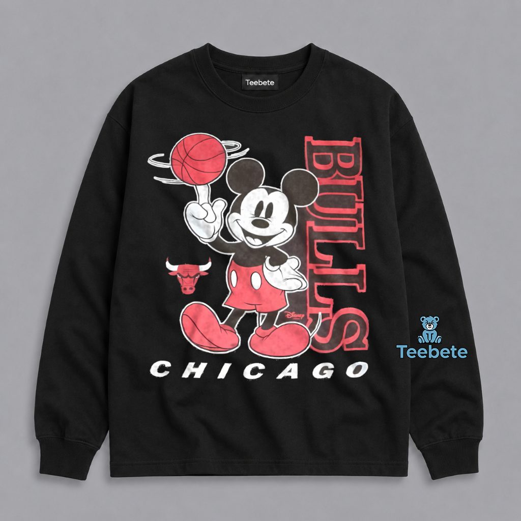 Chicago Bulls Mickey Mouse Disney Fan Long Sleeve Chicago Bulls Mickey Mouse Disney Fan Long Sleeve
