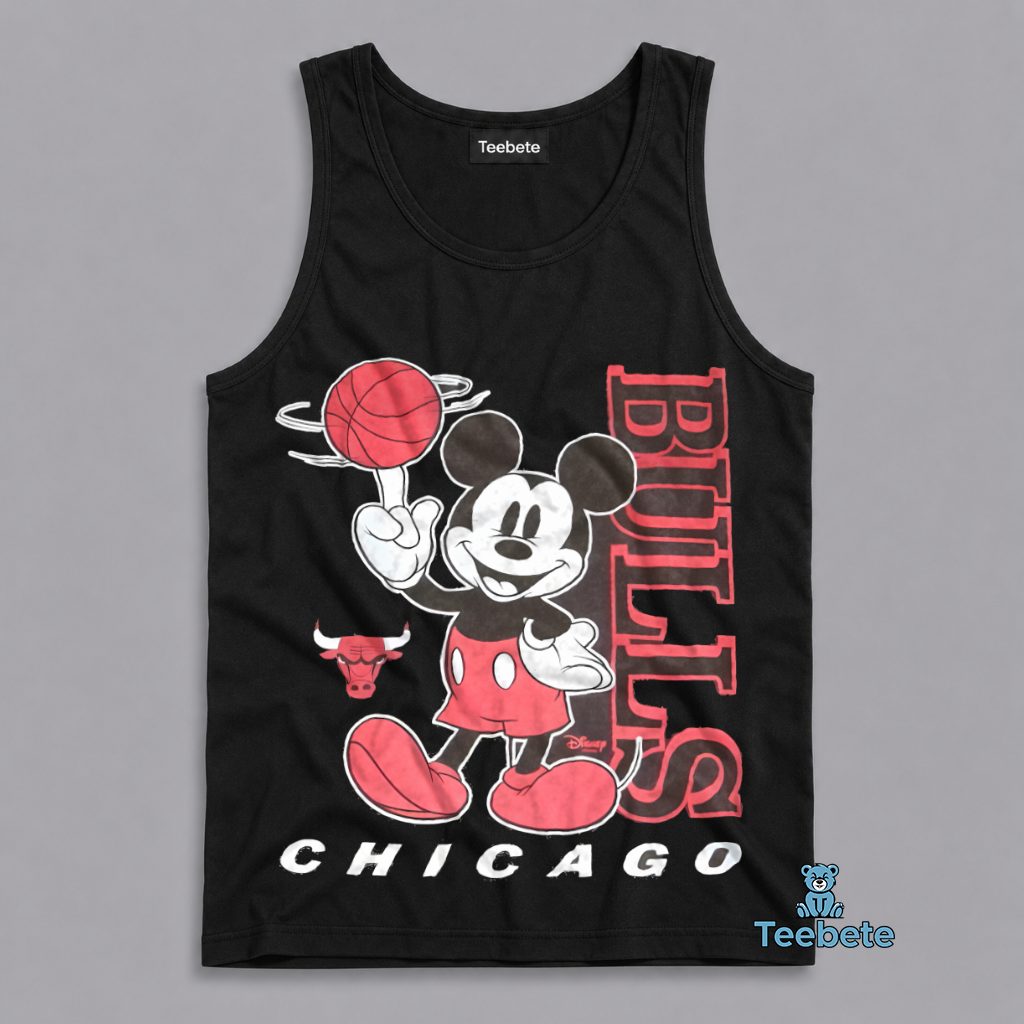 Chicago Bulls Mickey Mouse Disney Fan Tanktop Chicago Bulls Mickey Mouse Disney Fan Tanktop