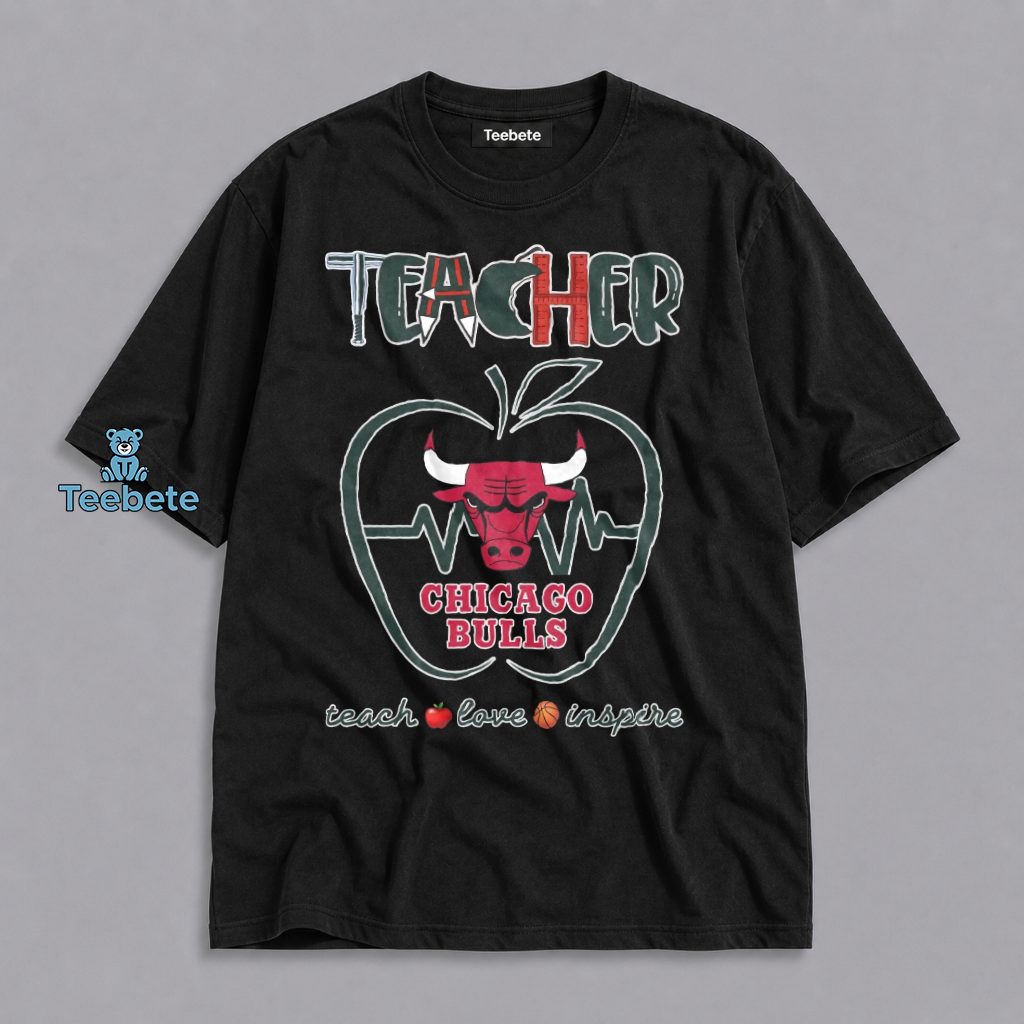 Chicago Bulls Teacher Inspire Love And Teach Shirt
