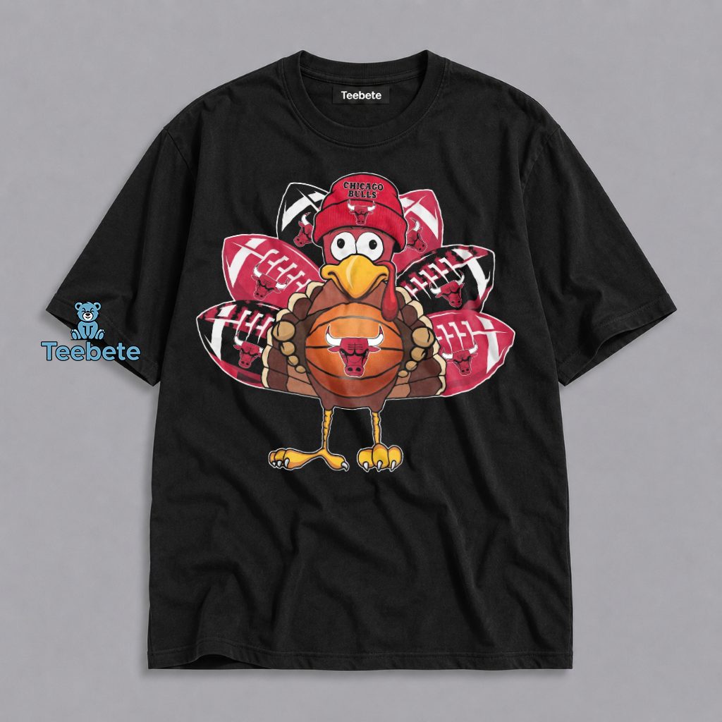 Chicago Bulls Turkey Day Holiday Graphic Shirt