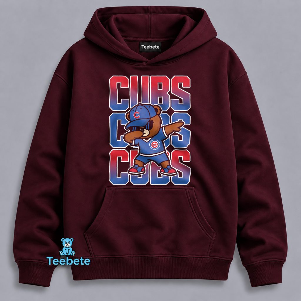 Chicago Cubs Dabbing Bear Funny Mascot Baseball Hoodie Chicago Cubs Dabbing Bear Funny Mascot Baseball Hoodie