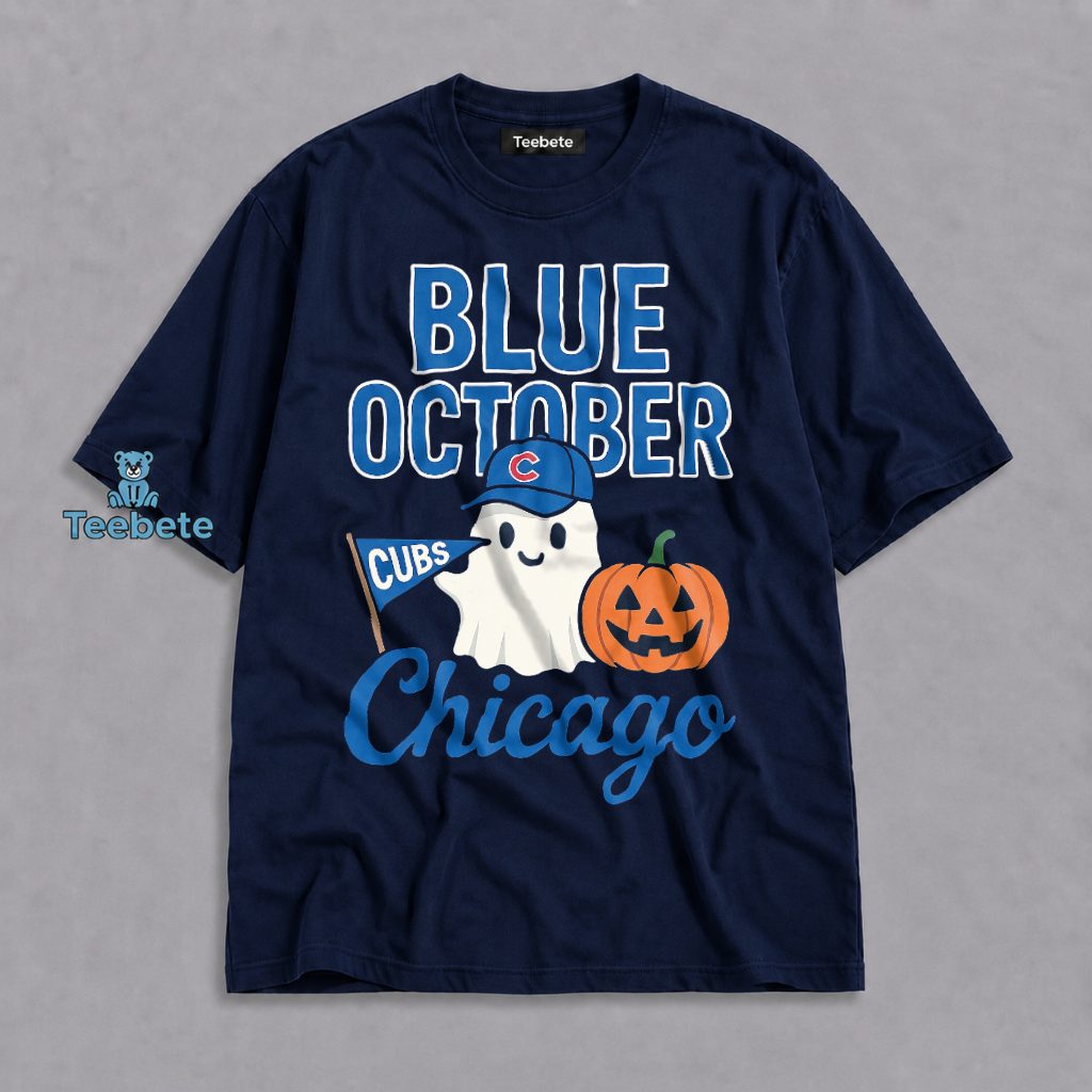 Chicago Cubs Ghost Pumpkin Halloween Baseball Shirt