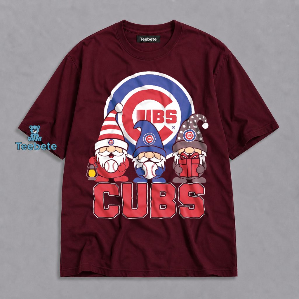 Chicago Cubs Gnomes Christmas Holiday Gift Shirt