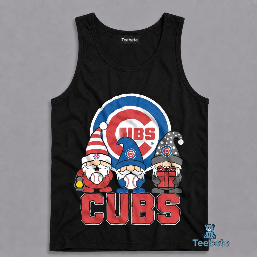 Chicago Cubs Gnomes Christmas Holiday Gift Tanktop Chicago Cubs Gnomes Christmas Holiday Gift Tanktop