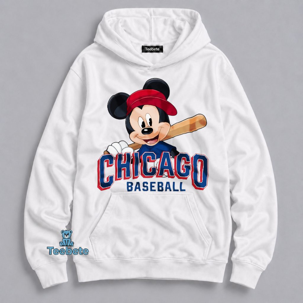 Chicago Cubs Mickey Mouse Baseball Hoodie Chicago Cubs Mickey Mouse Baseball Hoodie